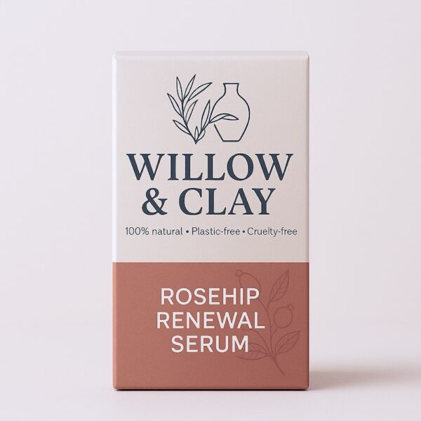 Sample product photo of a box of Rosehip Renewal Serum.