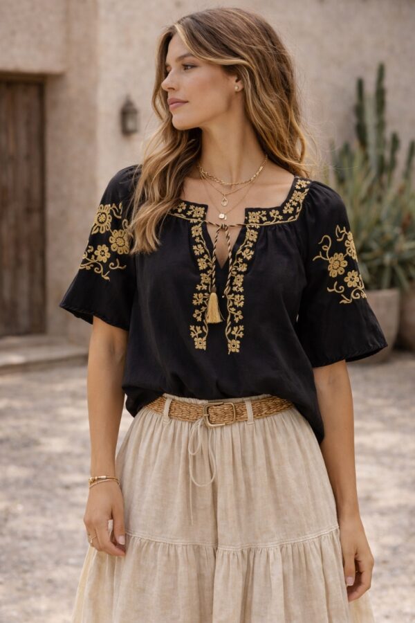 Sierra Embroidered Top