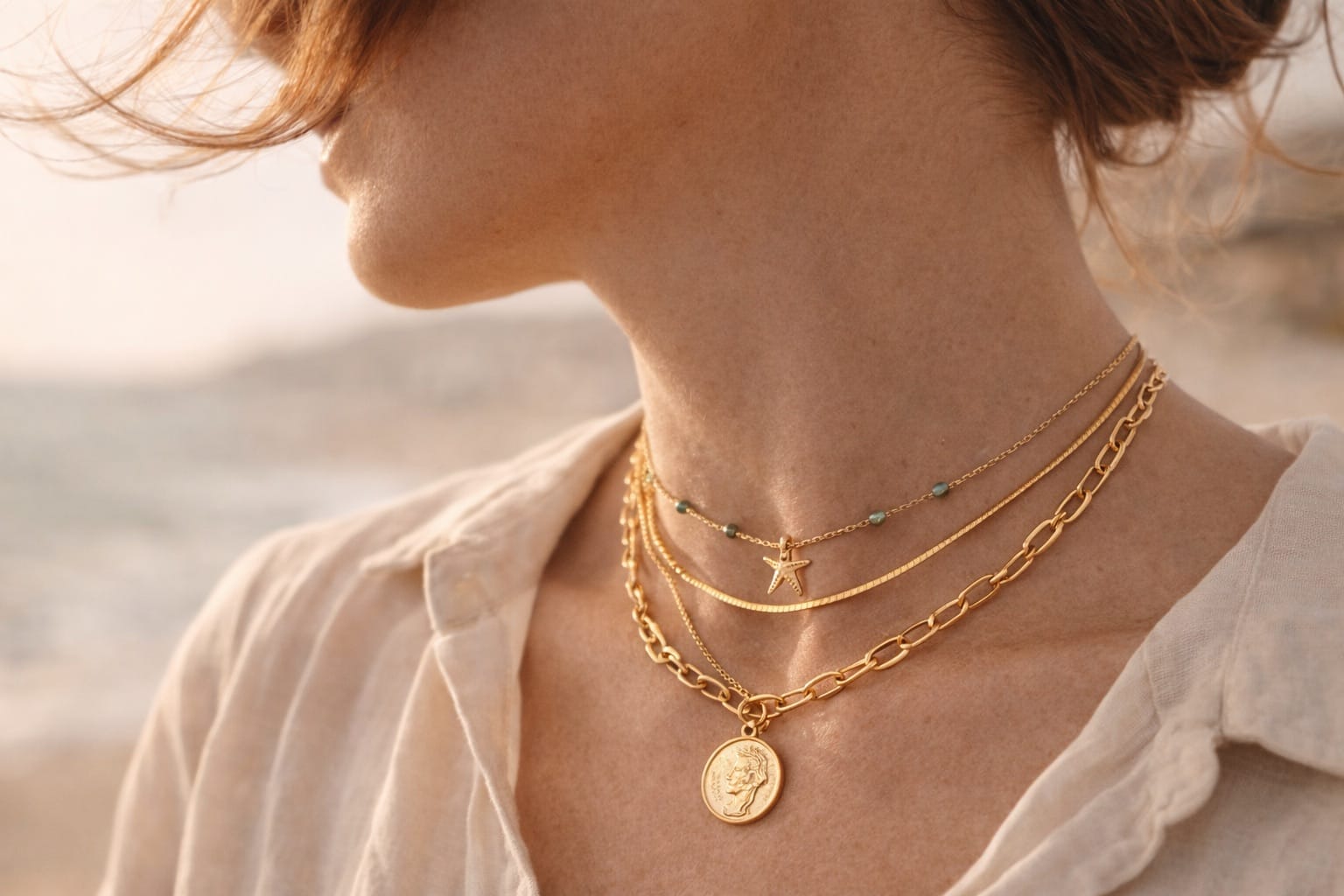 How to Layer Necklaces Beautifully